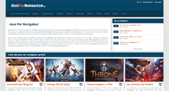 Desktop Screenshot of jeuxparnavigateur.fr